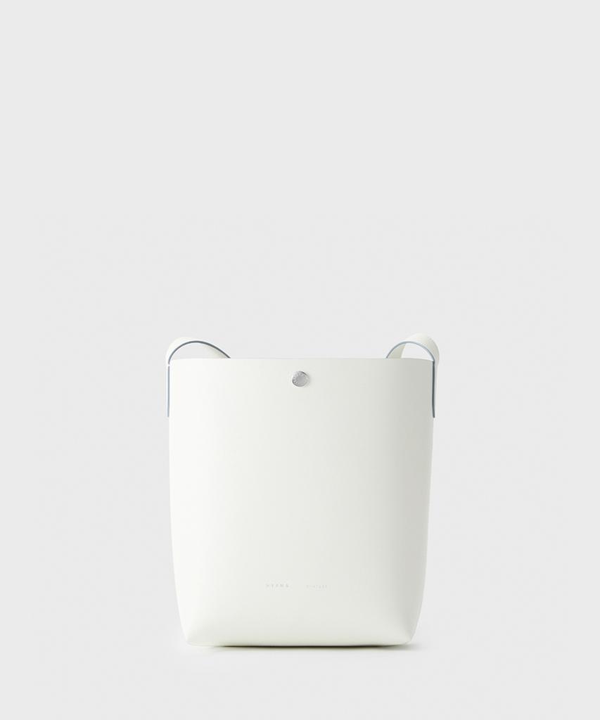 Herma Medium Cabas Shoulder Bag White Bluebell Edge