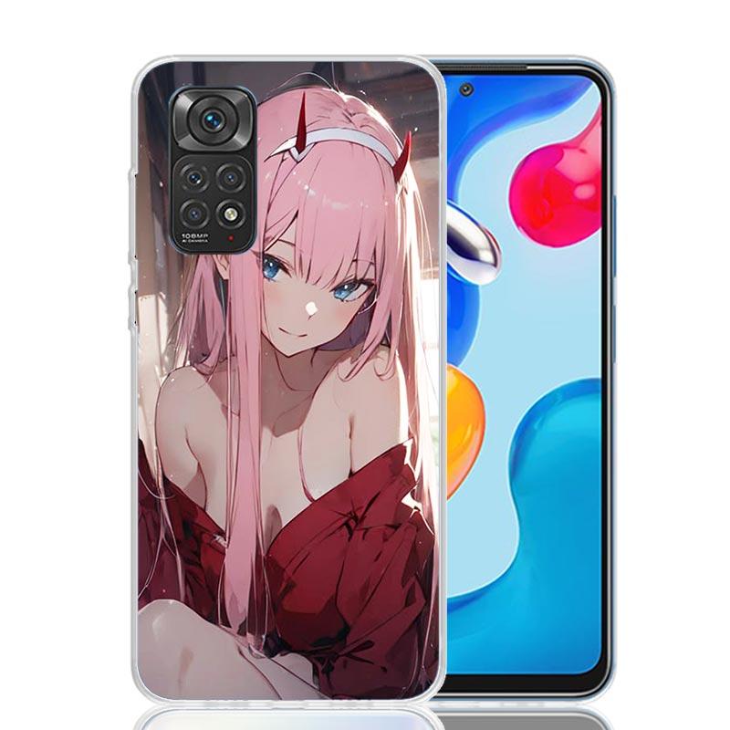 DARLING FRANXX Z-Zero Two Phone Case For Xiaomi Redmi Note 15 14 13 12S 12 Pro Plus 11S 11E 11 11T 10S 10 Art Soft Pattern Cover