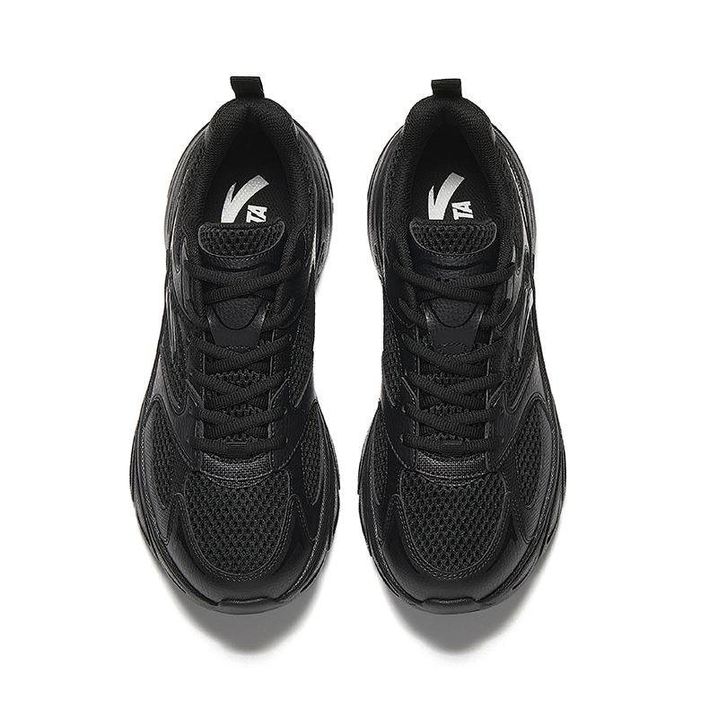 Anta Comfortable Retro Breathable Height-Increasing Low-Top Casual Shoes Men Sneakers Basic-Black 112538811-4