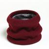 Solid Thick Warm Ring Scarf Fashion Winter Women Men Neckerchief Outdoor Full Mask Scarves With Plush Snood Unisex Muffler