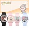 Trendy Dětské hodinky s kresleným motivem Bubble Mart Vysoce kvalitní měkký silikonový řemínek
