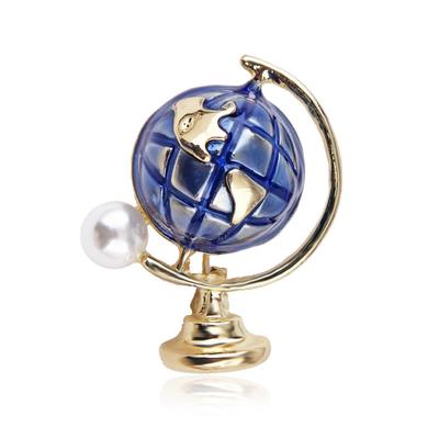 Spilla Personalità Vento Smalto Goccia d'Olio Globo Corsage Spilla Pianeta Unisex
