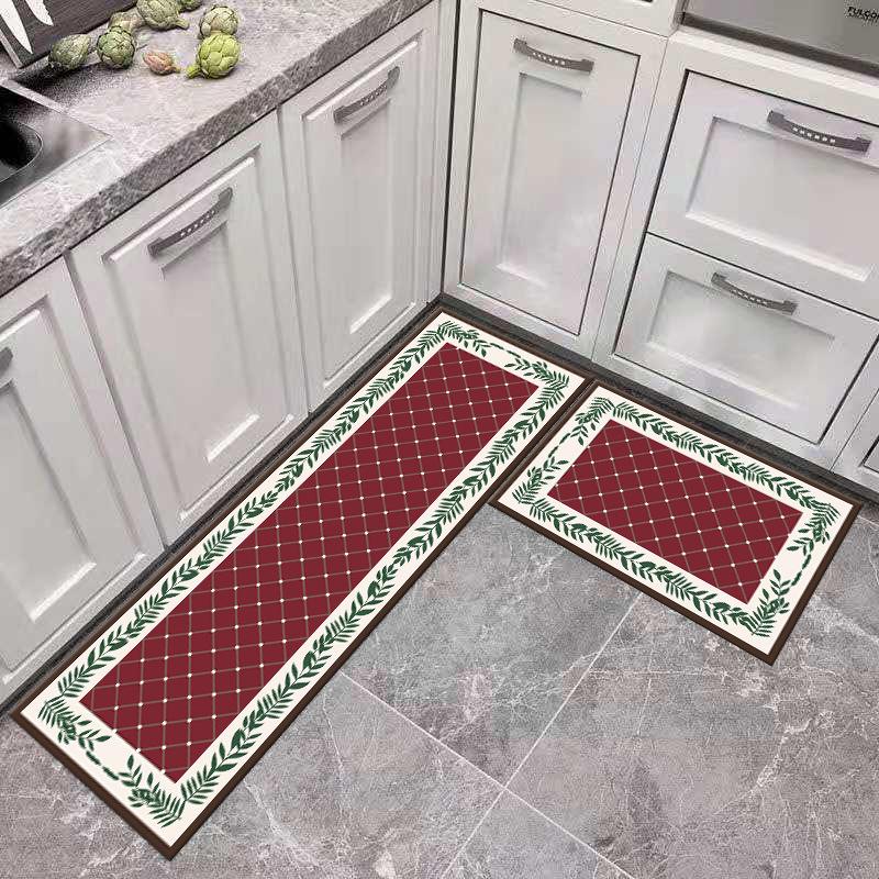 Bodenmatte aus Kristallsamt für die Küche, saugfähig, rutschfest, waschbar, Bodenmatte für die Küche, Eingangsbereich, Badezimmertür, Badezimmermatte, Teppich