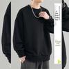 Felpa girocollo in cotone pesante - Trendy vestibilità larga per primavera e autunno