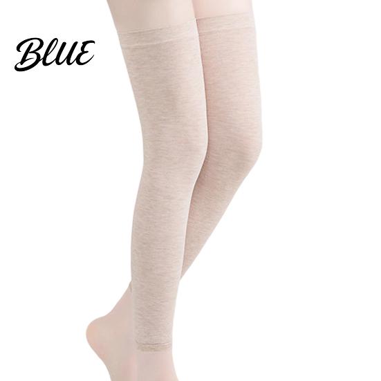 Cold Weather Leg Warmers Soft Knee for Protection Breathable Cotton Sleeves Anti Knitted Protectors Slip Warmers Elastic Thermal Pads Autumn Winter