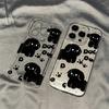 Applicable iPhone17promax Cute Cartoon Puppy Space Phone Case Apple 16 Transparent 15/14 Fine Hole X