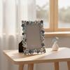 Flower Tabletop Photo Frame Embellished with Floral Border Decorative