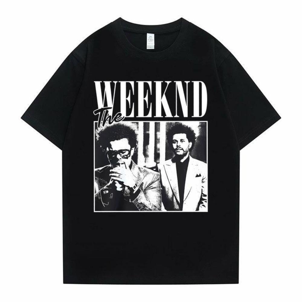 Chanteur Pop Artiste The Weeknd Impression Anime Hauts T-shirts Vêtements T-shirt Femme Femme Dessin Animé T-shirt Manches Courtes Filles T-shirt