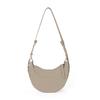Half Moon Women Bag PU Simple Office Lady Adjustable Shoulder Straps High-Capacity Shoulder Bag Handbag Euro-America Style