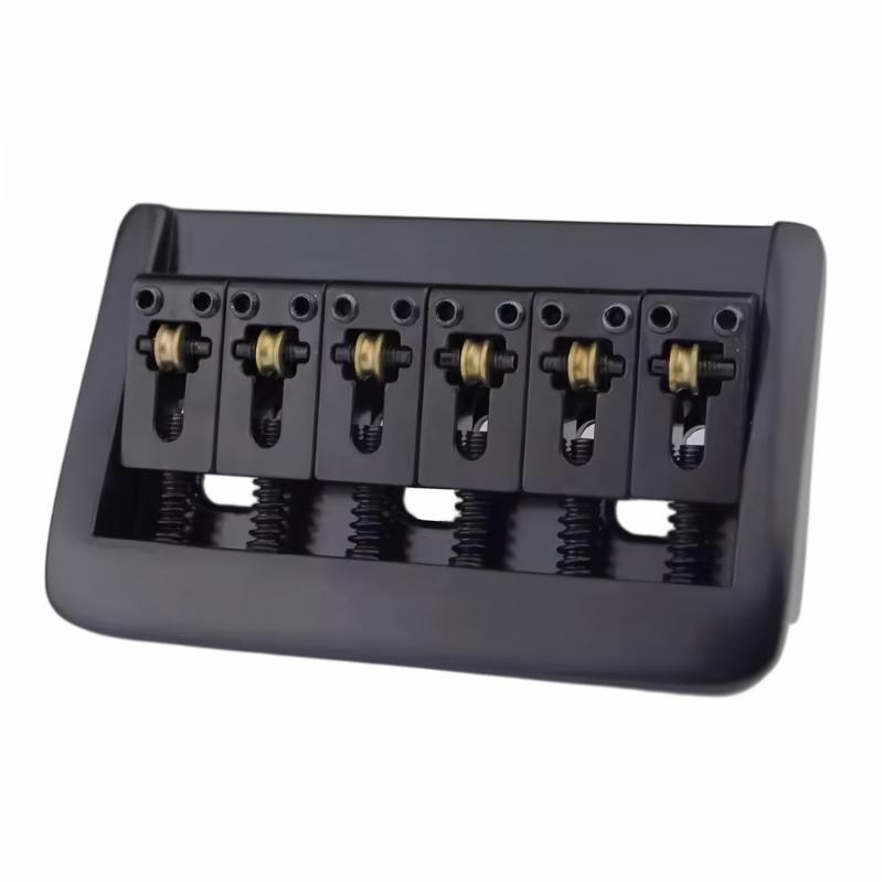Multifuntional String Spacing Electric Guitar Bridge with Metal Construction Suitable for Optimal Sound Projection
