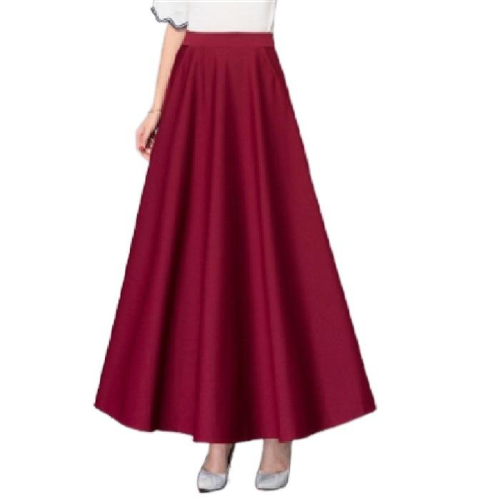 Spring/Summer Half Length Skirt Long Skirt High Waist Big Swing Skirt Women's Versatile Large Size Skirt