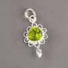 Peridot Gemstone 925 Sterling Silver Jewelry For Women Handcrafted Pendant 1.80" PP-4-3