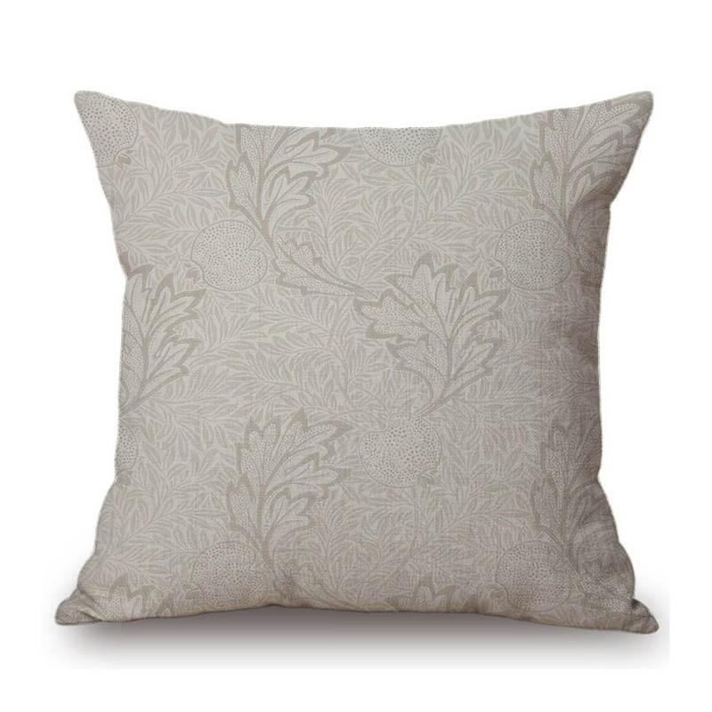 William Morris Klassiek Bloemenpatroon Pas Bay Leaf Marigold Ontwerp Katoen Linnen Decoratieve Bank Kussenhoes Auto Kussenhoes