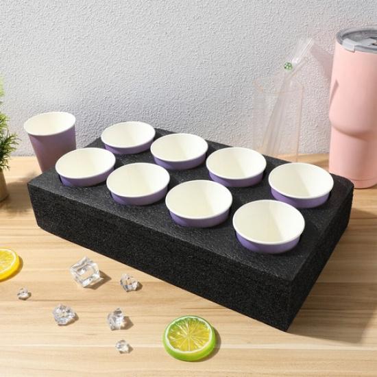 Car Cup Holder Tray Disposable Fixing Tray Drinks Packing Carrier Beverage Take