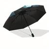 Gotische Krähe & Schädel Buntglas Wandkunst DekorationRegenschirmTragbarer 3-fach Kompakter Regenschirm für Damen & Herren Geschenk