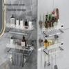 Dusch- und Badezimmer-Aufbewahrungsregal mit Saugnäpfen ohne Bohren