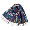 Women Retro Print Knitted Scarf Headscarf Elegant Lady Casual Tassel Warm Scarve Mujer Foulard Long Wrap Shawl Winter New