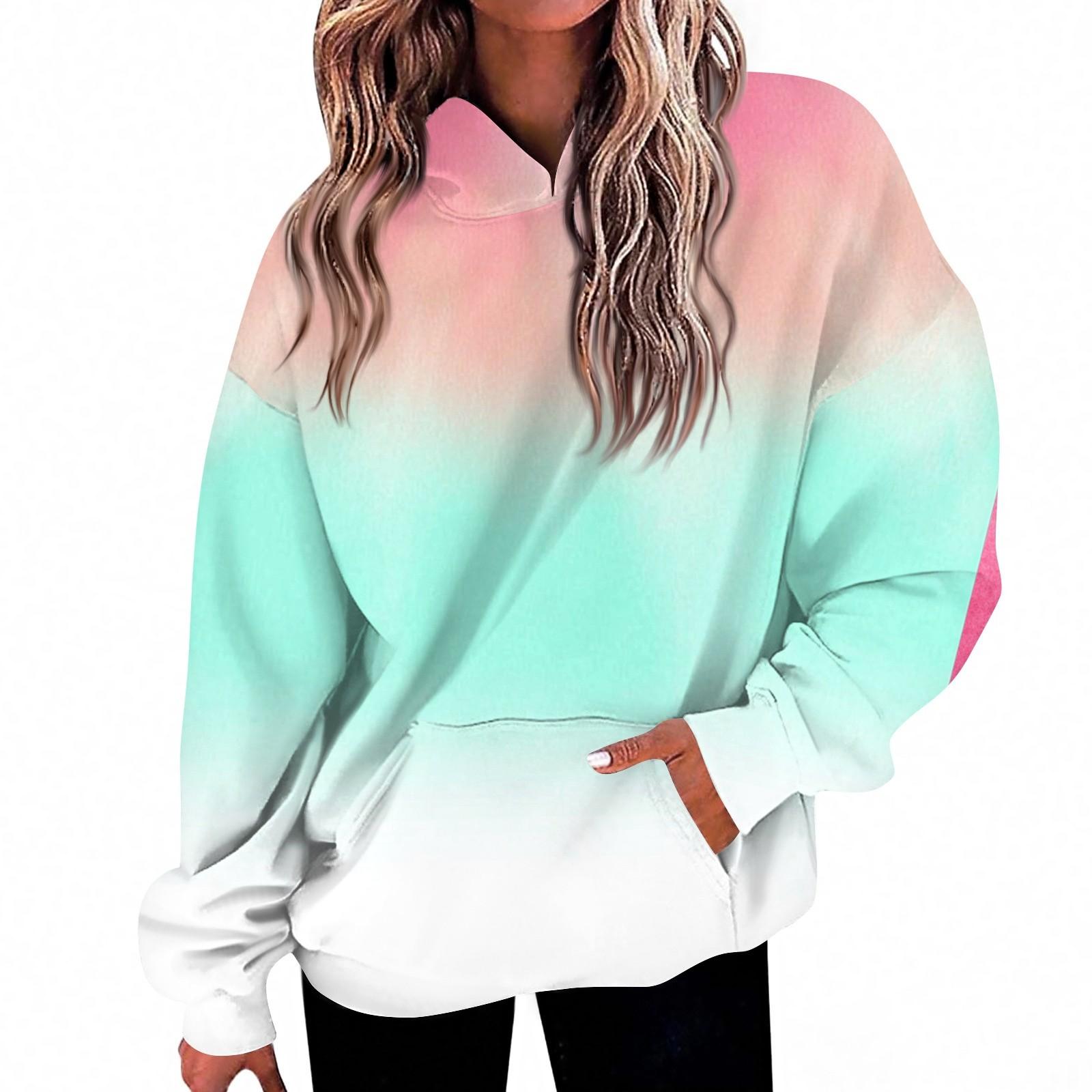 

Женская мода Повседневный топ с V-образным вырезом и длинными рукавами с принтом L белый