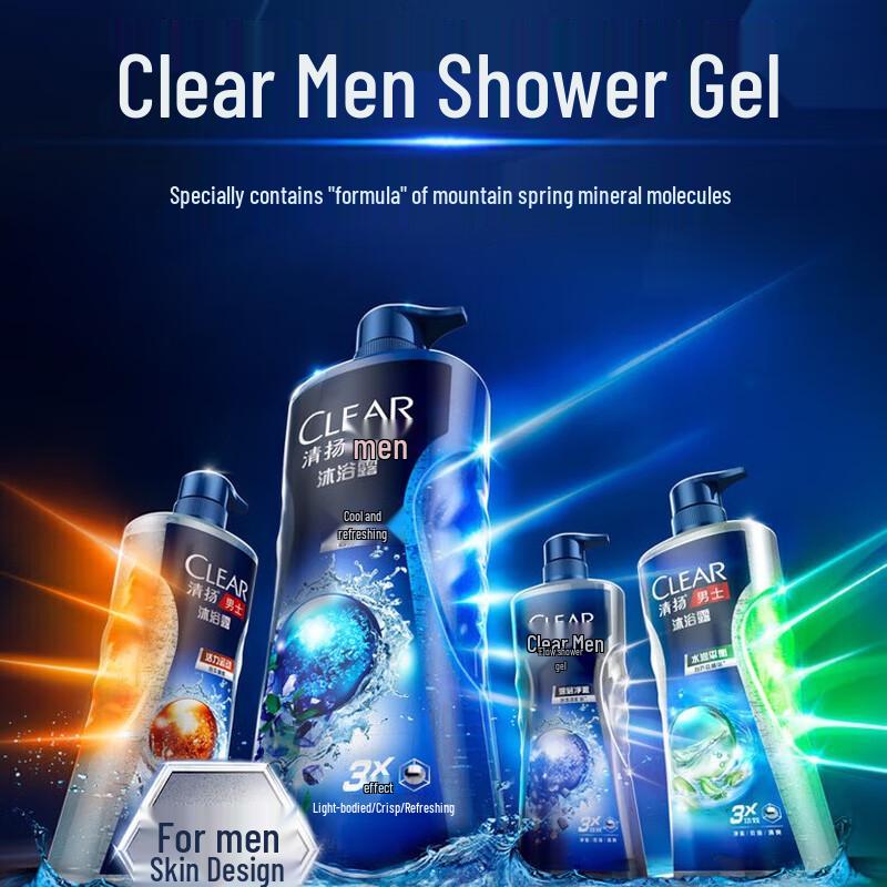 Clear Men Balance Oil Control Body Wash & Shampoo Set