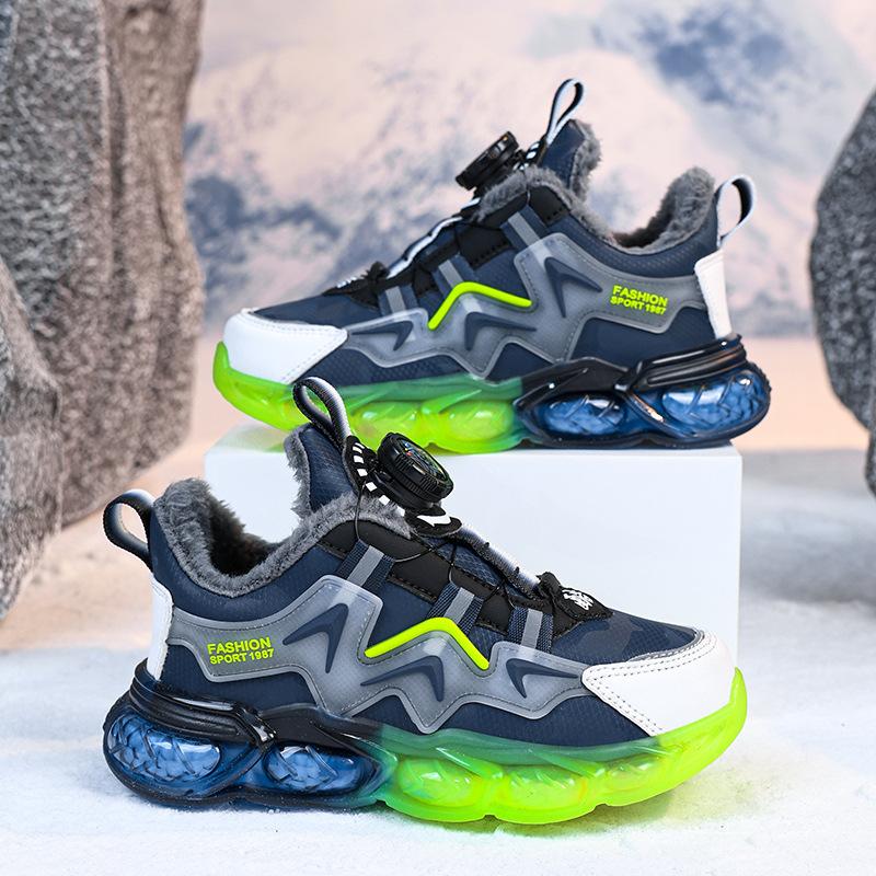 Casual shoes Boys, primary school students, middle school children, older children, sports shoes, rotating buckle Girls fashion casual shoes, breathab