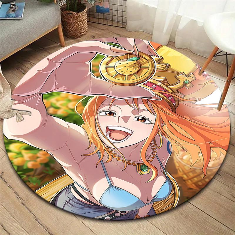 Nami Round Area Rug Carpet Rug For Living Room Bedroom Sofa Playroom Decor Nonslip Floor Mat