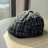 New Style Small Fragrant Forward Hat Women's Autumn and Winter Fashion Casual All Match Face Small Duck Cap Warm Beret