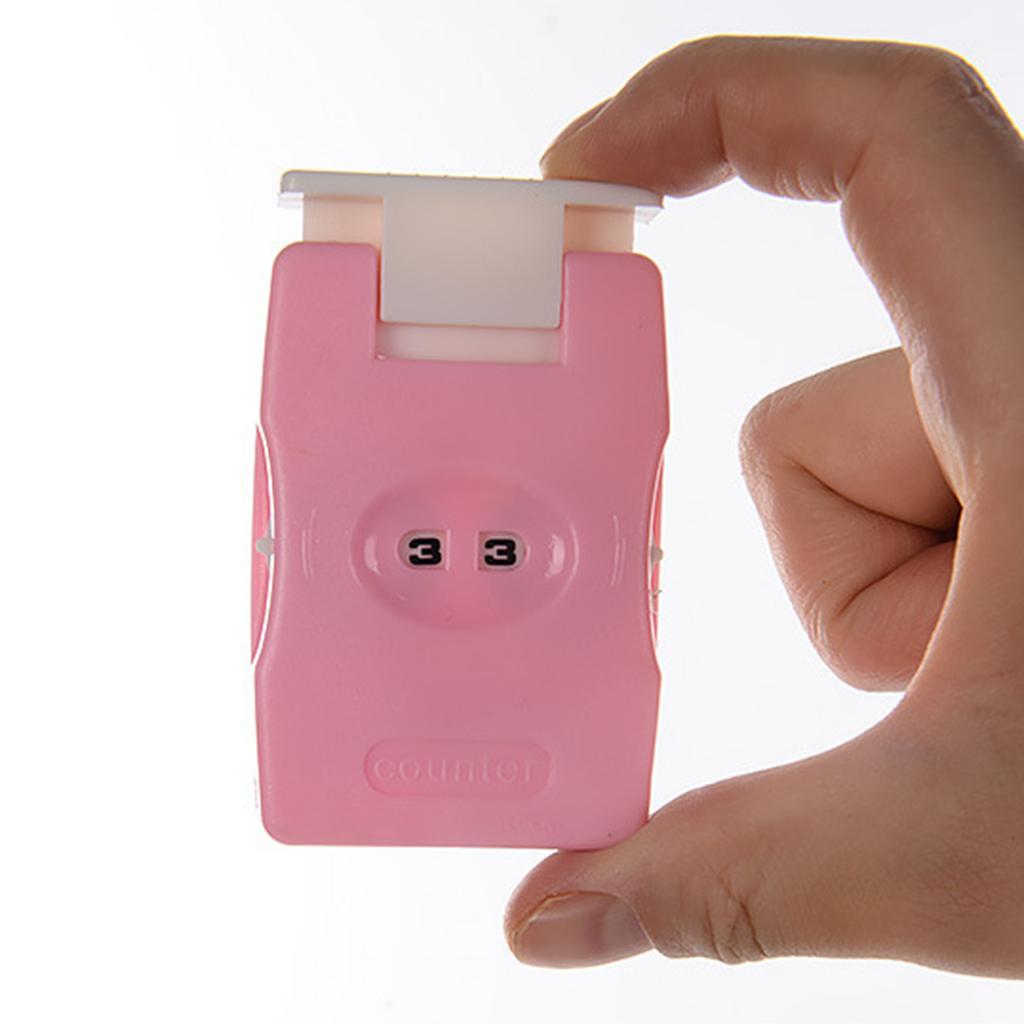 2Pieces Knitting Counter Plastic Row Counter Manual Stitch Counter Stitching Needle Counter Knitting Tool