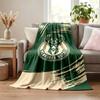 Milwaukee Bucks blanket Flannel Blanket Soft Cozy Plush Throw for Sofa Bed Lightweight Home Decoration Gifts for Christmas various holidays