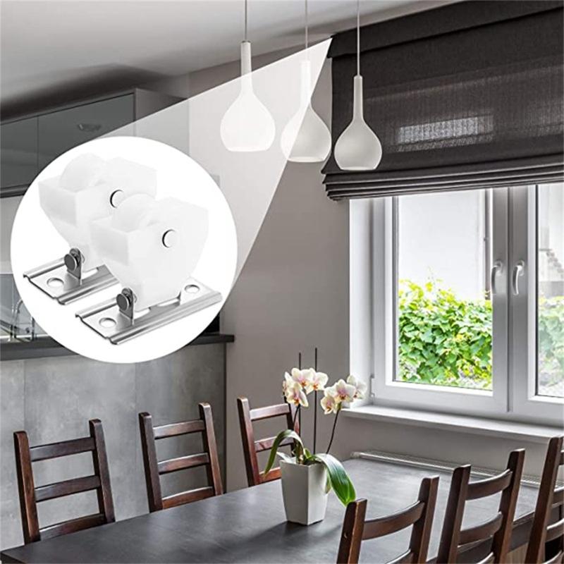 Cheap 4Pcs Drapery Hardware Cord Pulleys Window Blind Lock for Roman