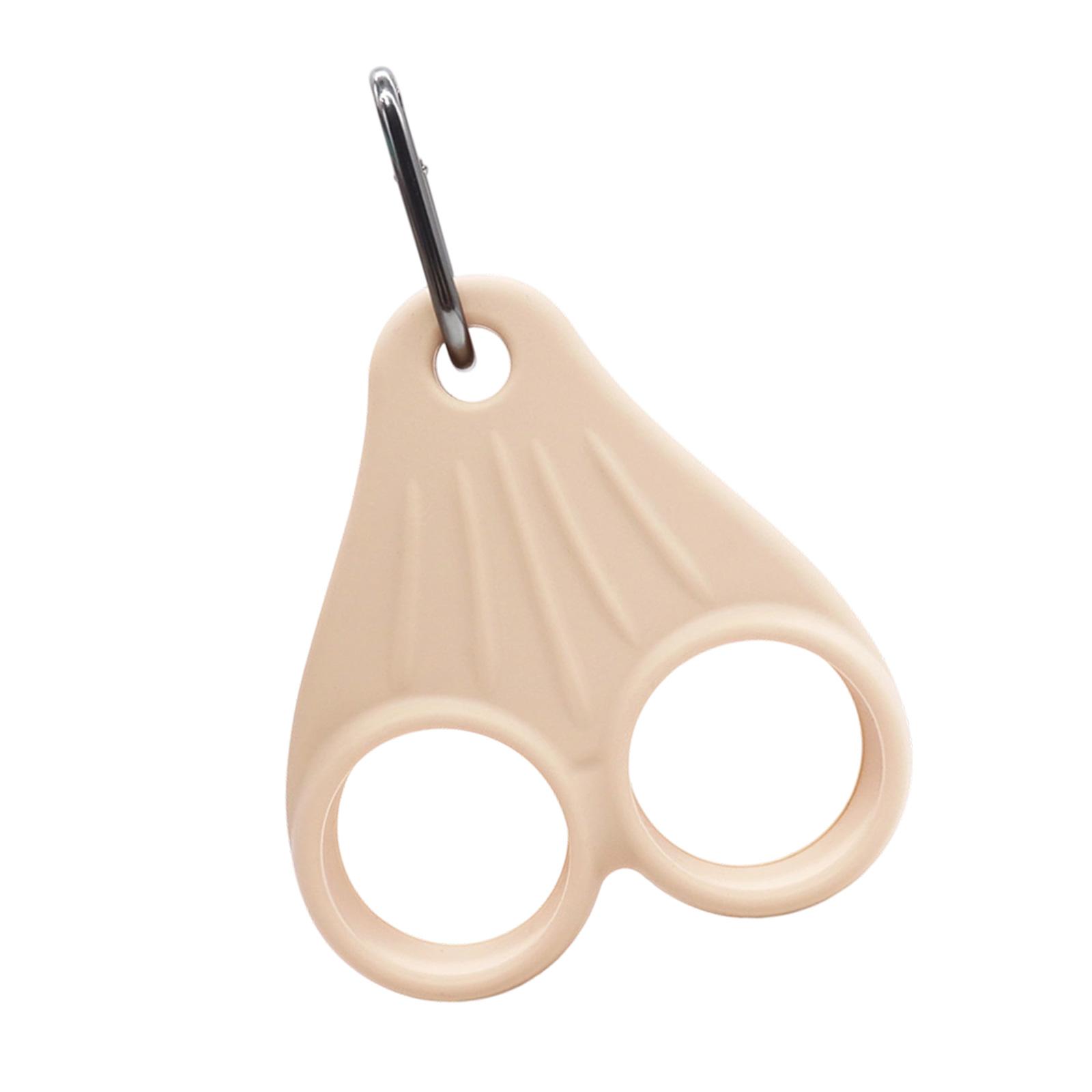 

Silicone Golf Ball Keychain Holder Offering Multiple Color and Sturdy Hanging Capability бежевый