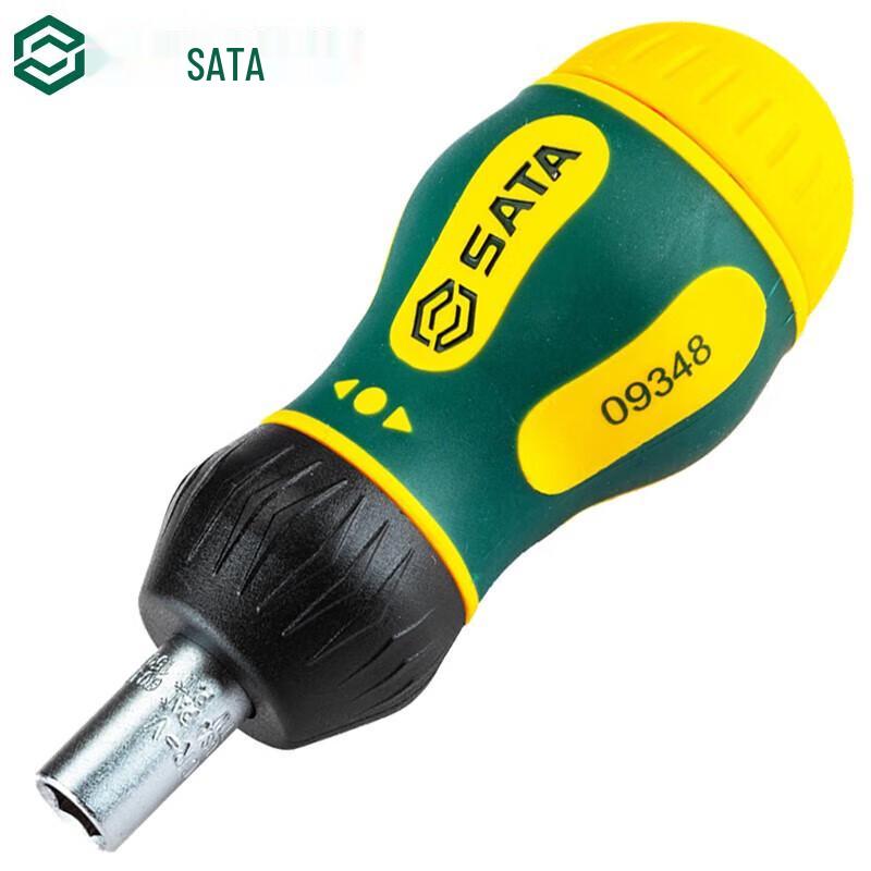 SATA 09348 6-Piece Ultra-Short Ratchet Screwdriver Set