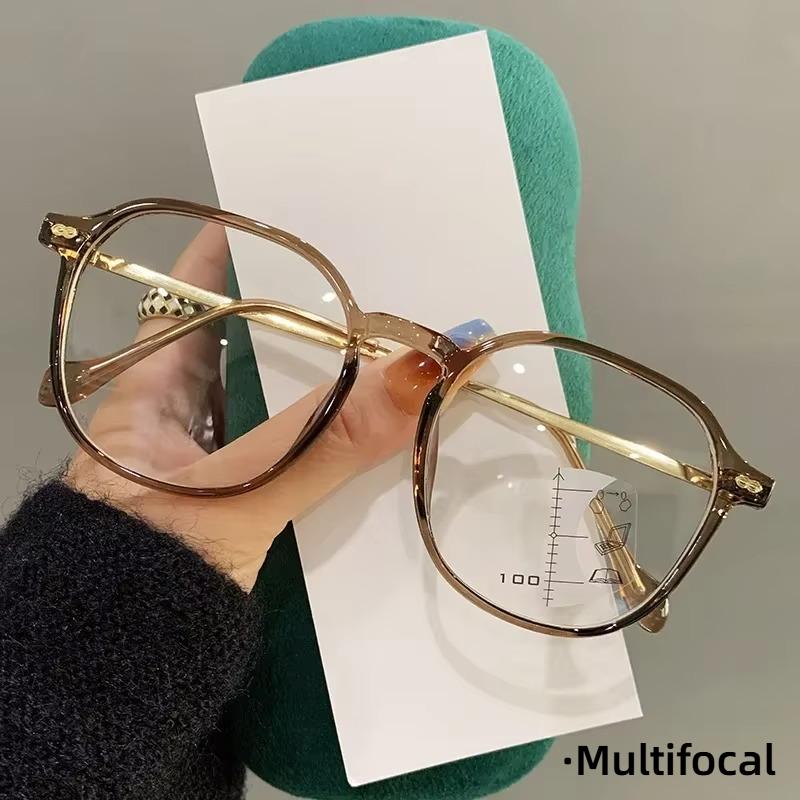 Hd Reading Eyeglasses Blue Light Blocking Ultra Light Unisex Eyewear Far Sight Glasses Fashion Multifocal Presbyopia Eyeglasses