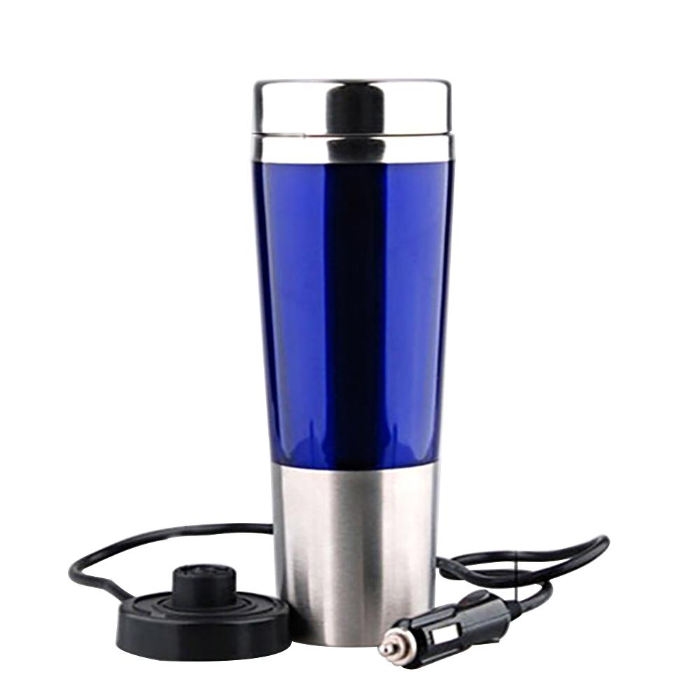 12V 50W 450 ml Car Kettle with Power Plug Electric Water ulated Car Mug Travel Heating Cup Kettle for Hot Coffee Milk Tea