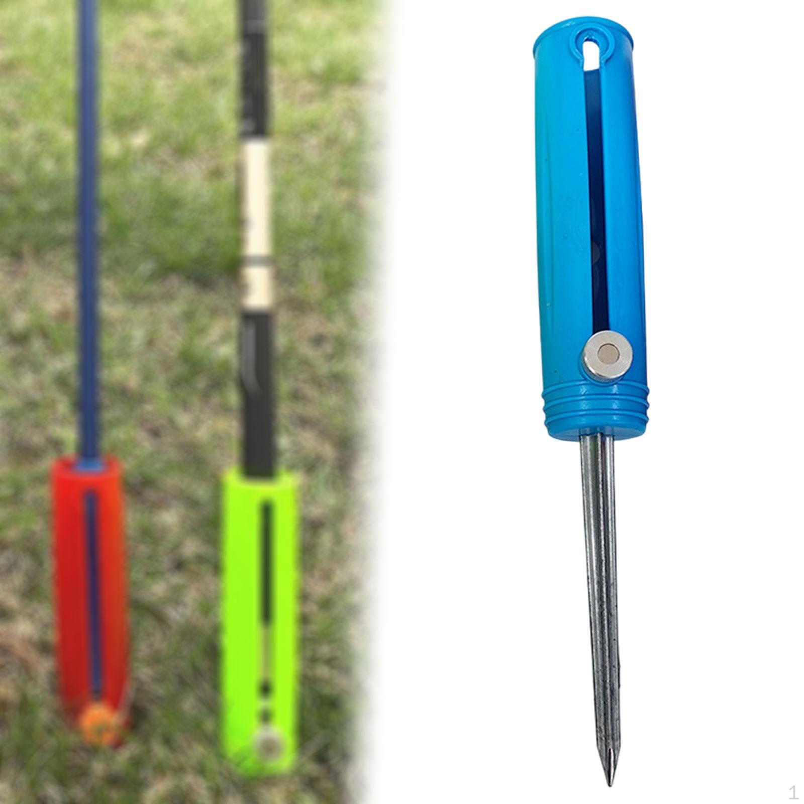 

Fishing Pole Holder Ground Insert Rod Casting Practical Easy Use Supplies Sea Metal Random Color