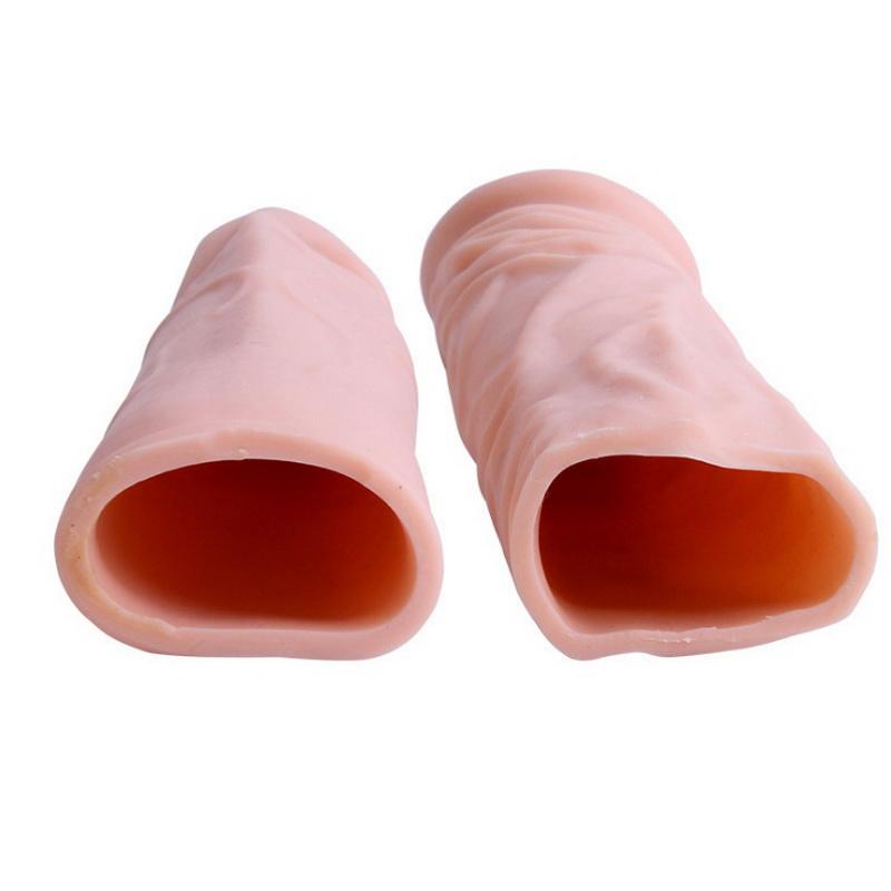 Reuse Condom Penis Extender For Men Condoms Adult Penis Sleeve Enlargement Cock Rings