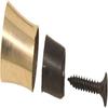 2er-Set, Totenkopf-Stockgriff, nur Messingspitze, zum Anschrauben, Aufsatz für Gehstock, Ersatzgriff für Gehstöcke und Stöcke, Kopfgriff, Messingknopf