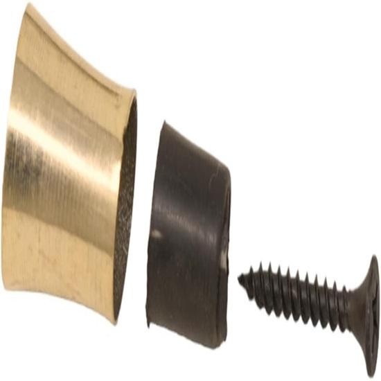 2er-Set, Totenkopf-Stockgriff, nur Messingspitze, zum Anschrauben, Aufsatz für Gehstock, Ersatzgriff für Gehstöcke und Stöcke, Kopfgriff, Messingknopf
