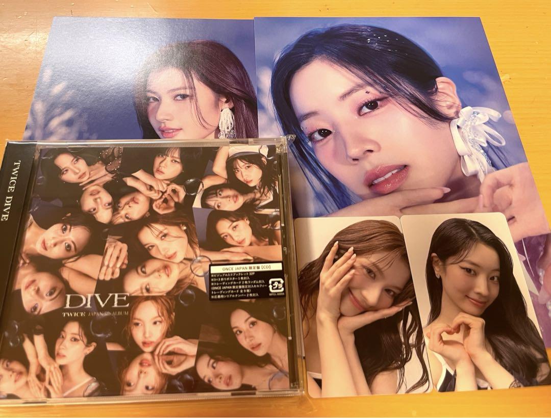 

[USED] TWICE DIVE Sana Dahyun ONCE JAPAN edition postcard bonus