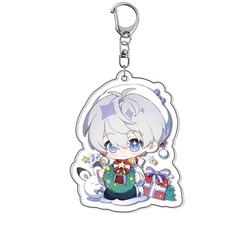 Game Love and Deepspace Xavier Zayne Rafayel Ralayo Sylus Acrylic Keychain Cartoon Trendy Gift Cute Charm Keyrings Bag Tag