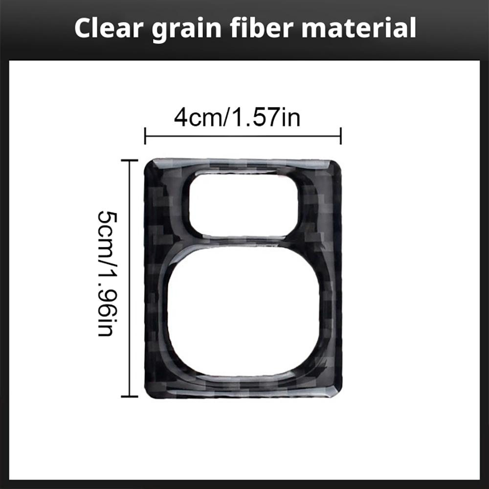 For Toyota Corolla 2014-2018 Side Mirror Adjustment Switch Sticker Black Carbon Fiber Trim Cover Interior Accessories Upgrade
