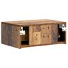 Wall Mounted Nightstand Reclaimed Wood Look 49 x 34.5 x 20 cm