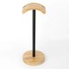 Desktop Gaming Headphone Holder with Sturdy Wood Base Large Contacting Area for Stable Earphone Storage