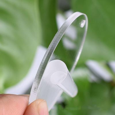 50Pcs Acrylic Keychain Blanks With Key Rings Round Clear Discs Circles Pendant