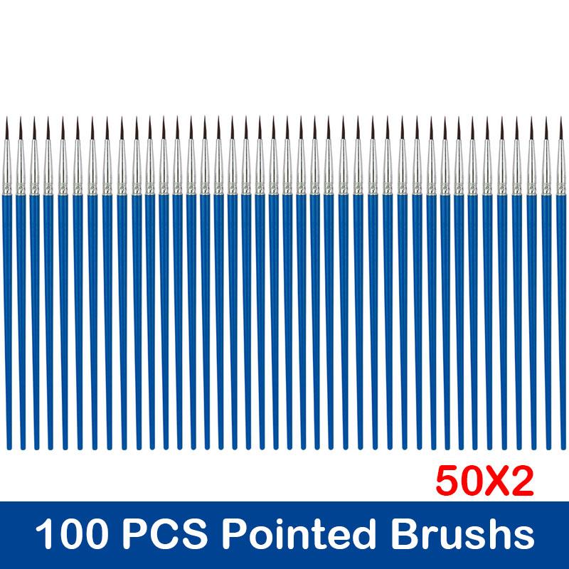 100/200 Pcs Painting Brushes for Painting Handcraft Arts and Craft for Artistic Multifunction Hook Line Art Painting Supplies