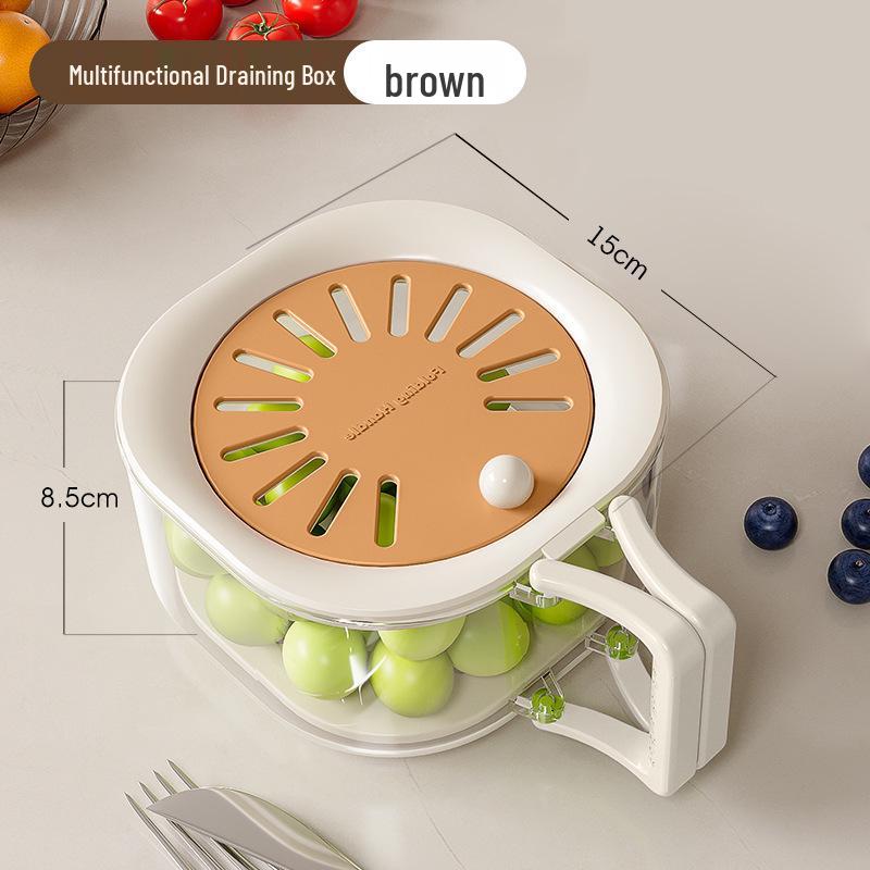 Dali Colander & Fruit Basket: Cute, Retractable, Thickened, Dehydrating, with Lid for Home Use