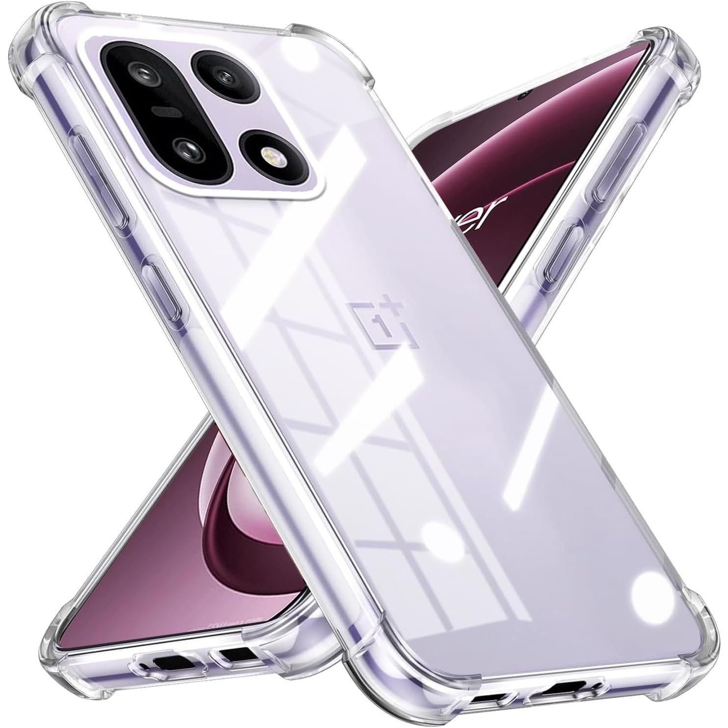 

TPU Transparent Case for OnePlus 15 15R 5G Protective Cover Four Corners Shockproof Bumper Coque Fundas OnePlus 15R