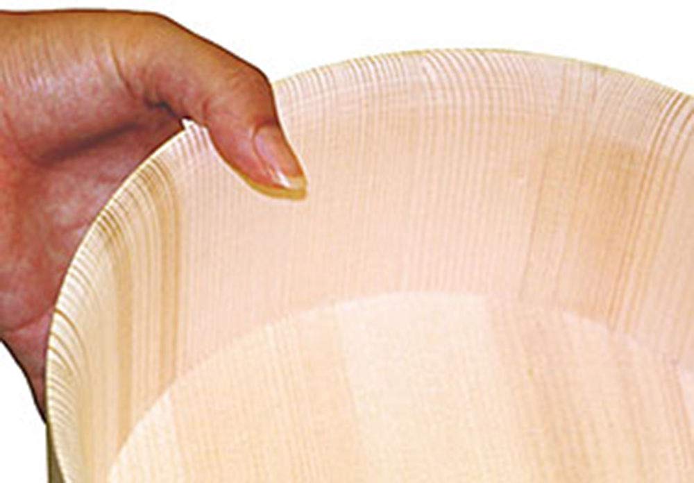 Yamako Natural Wood Yuoke (Bathtub), Thin Mouth, 22 x 10 x 22cm, 83827