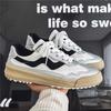 Fashion Round Tip Thick Sole High Gym Shoes Men's High Boots Golf Shoes Men Sneakers Sport Cheaper Lux Nice High-tech Snearkers