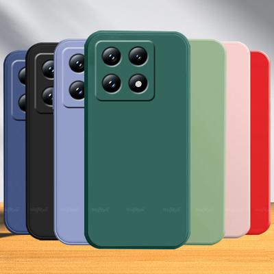 For Xiaomi 14T Case Cover Xiaomi Mi 14T 14 T Pro Capas Bumper Shockproof TPU Soft Original Liquid Silicone Fundas Xiaomi 14T Pro