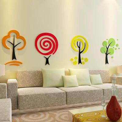 3D Acrylic Cartoon Wall Stickers for Children's Rooms & Classrooms